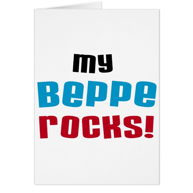 T-shirts et cadeaux My Beppe Rocks (Devant)