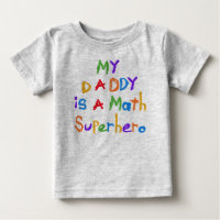 T-shirts et cadeaux My Daddy Math Superhero