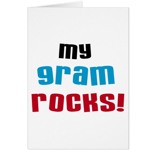 T-shirts et cadeaux My Gram Rocks (Devant)