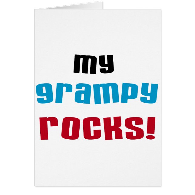 T-shirts et cadeaux My Grampy Rocks (Devant)