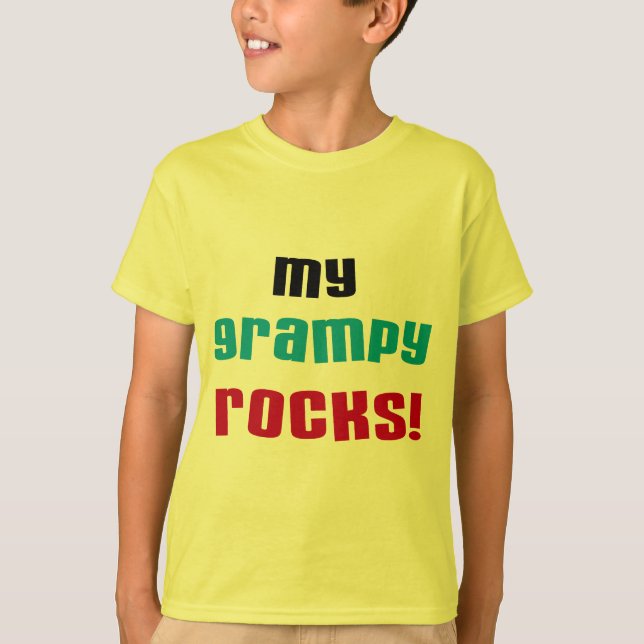 T-shirts et cadeaux My Grampy Rocks (Devant)
