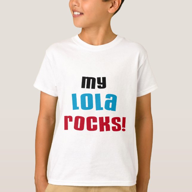 T-shirts et cadeaux My Lola Rocks (Devant)