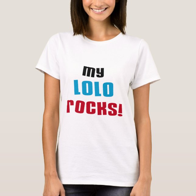 T-shirts et cadeaux My Lolo Rocks (Devant)