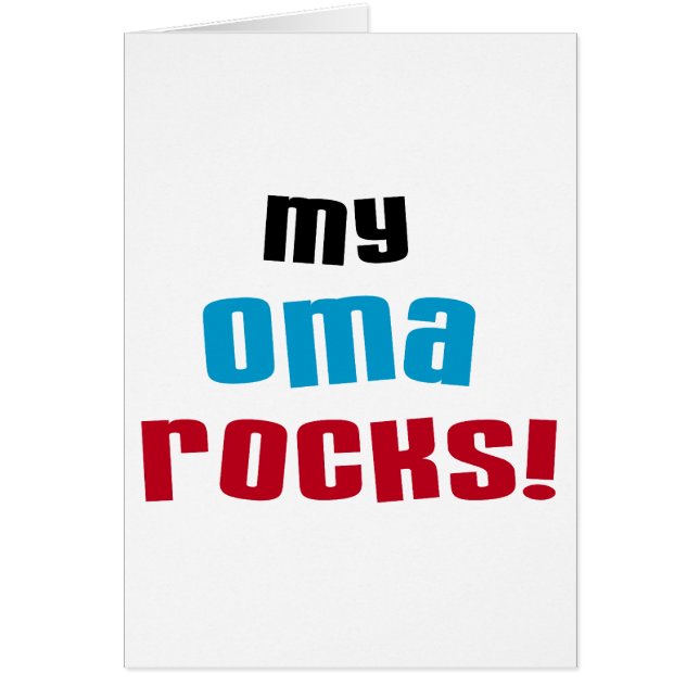 T-shirts et cadeaux My Oma Rocks (Devant)