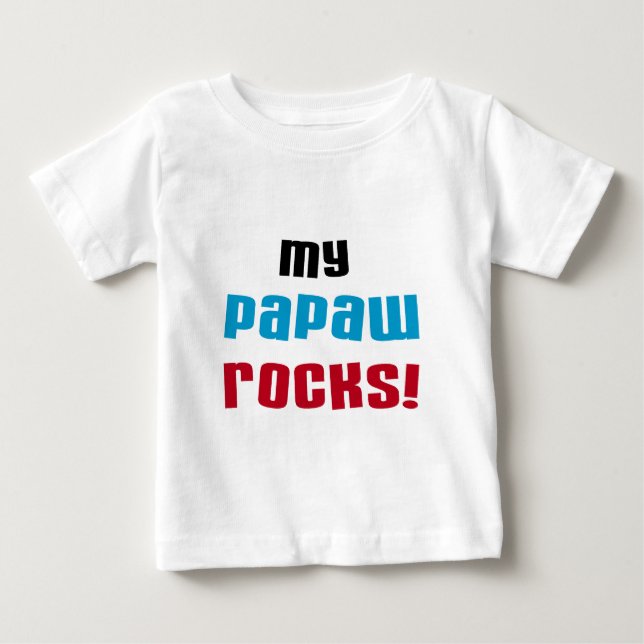 T-shirts et cadeaux My Papaw Rocks (Devant)