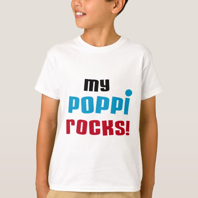 T-shirts et cadeaux My Poppi Rocks (Devant)