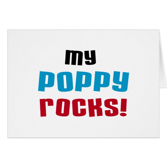T-shirts et cadeaux My Poppy Rocks (Devant horizontal)