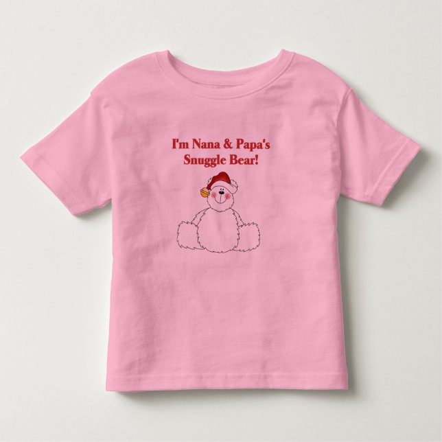 T-shirts et cadeaux Nana et Papa's Snuggle Bear (Devant)