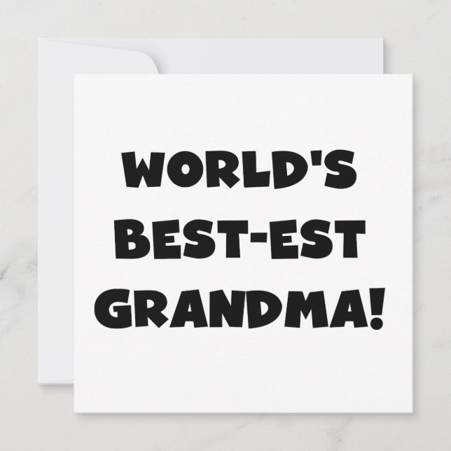T-shirts et cadeaux noirs de grand-mère les plus b (Devant)