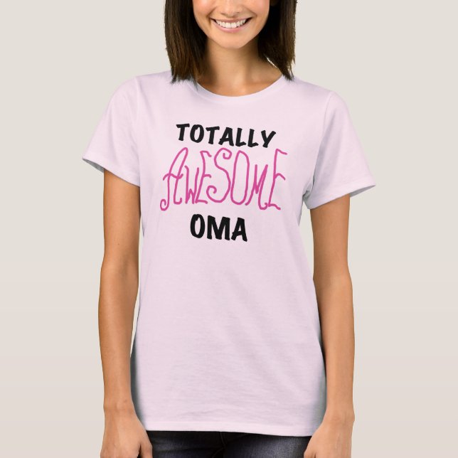 T-shirts et cadeaux Oma Pink absolument géniaux (Devant)
