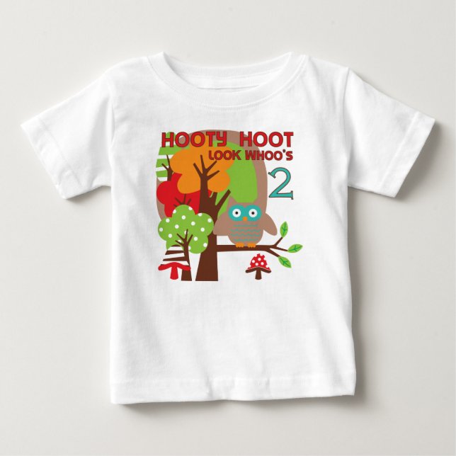 T-shirts et cadeaux Owl 2nd Birthday (Devant)