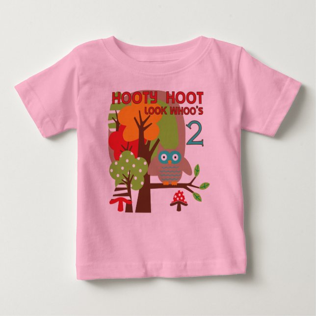 T-shirts et cadeaux Owl 2nd Birthday (Devant)