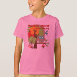 T-shirts et cadeaux Owl 4th Birthday<br><div class="desc">T-shirts,  costumes,  tasses,  magnets,  casseroles,  affiches,  sacs,  et plus encore avec un hibou,  beaucoup d'arbres,  et le texte qui dit "Hooty Hoot Look Whoo's 4" !</div>