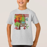 T-shirts et cadeaux Owl 4th Birthday<br><div class="desc">T-shirts,  costumes,  tasses,  magnets,  casseroles,  affiches,  sacs,  et plus encore avec un hibou,  beaucoup d'arbres,  et le texte qui dit "Hooty Hoot Look Whoo's 4" !</div>