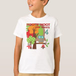 T-shirts et cadeaux Owl 4th Birthday<br><div class="desc">T-shirts,  costumes,  tasses,  magnets,  casseroles,  affiches,  sacs,  et plus encore avec un hibou,  beaucoup d'arbres,  et le texte qui dit "Hooty Hoot Look Whoo's 4" !</div>