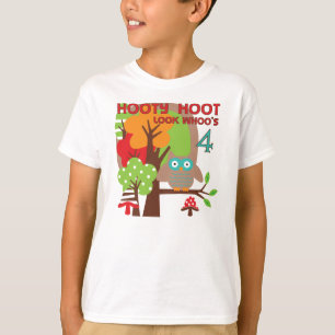 T-shirts et cadeaux Owl 4th Birthday