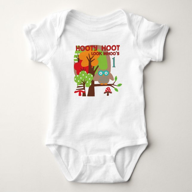 T-shirts et cadeaux Owl First Birthday (Devant)