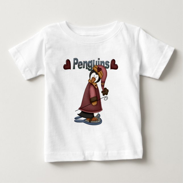 T-shirts et cadeaux Penguin en raquettes (Devant)