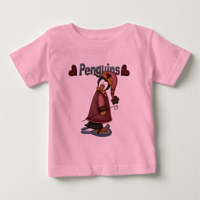 T-shirts et cadeaux Penguin en raquettes (Devant)