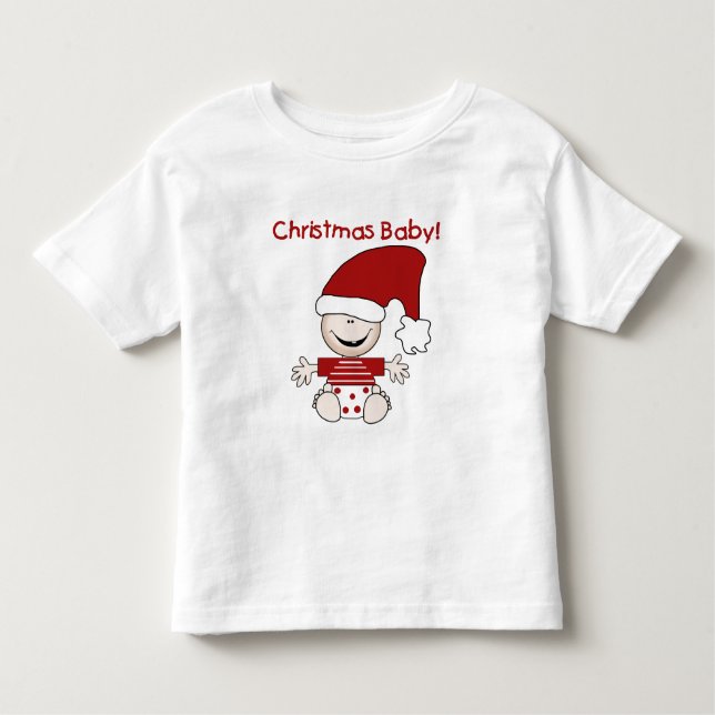T-shirts et cadeaux pour bébés de Noël (Devant)