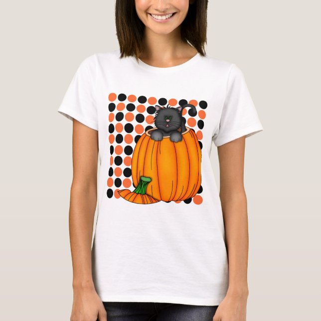 T-shirts et cadeaux pour chat Halloween (Devant)