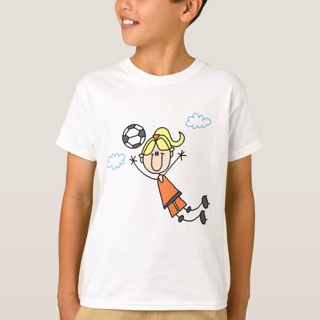 T-shirts et cadeaux pour filles en soccer (Devant)