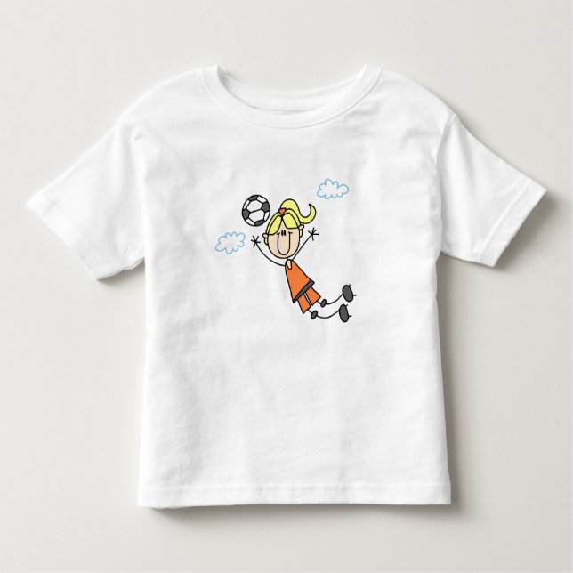 T-shirts et cadeaux pour filles en soccer (Devant)