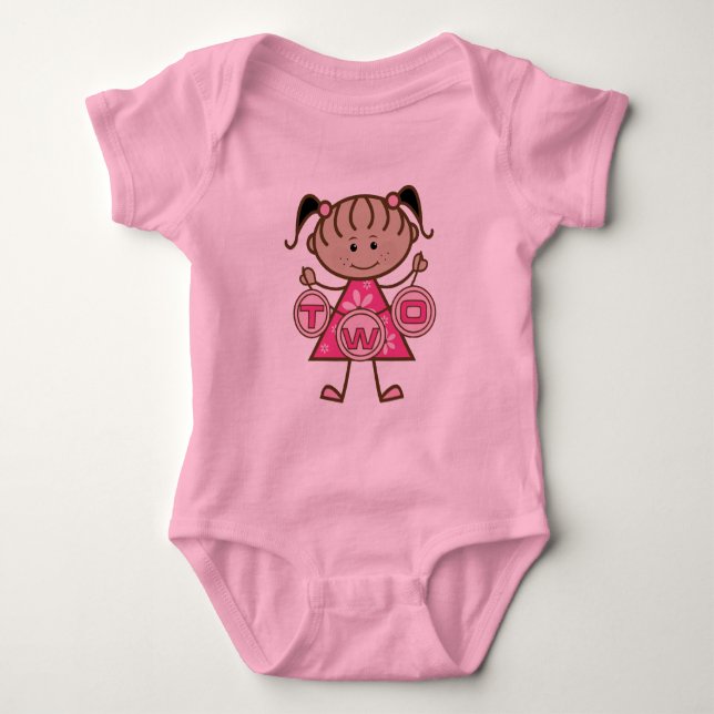 T-shirts et cadeaux pour la petite fille 2e annive (Devant)
