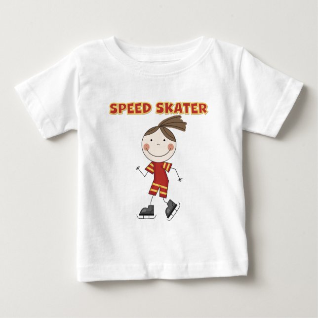 T-shirts et cadeaux pour patineuse de vitesse (Devant)