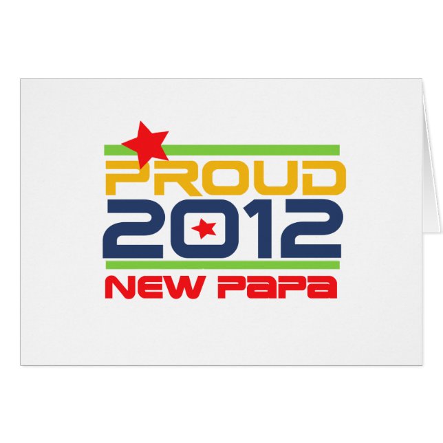T-shirts et cadeaux Proud New Papa 2012 (Devant horizontal)