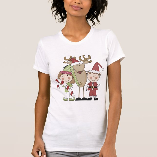T-shirts et cadeaux Reindeer et Elves (Devant)