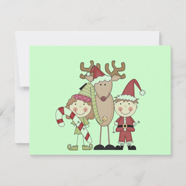 T-shirts et cadeaux Reindeer et Elves (Devant)