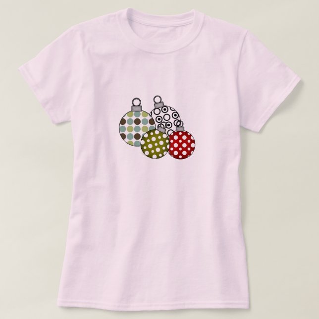 T-shirts et cadeaux Retro Christmas Balls (Design devant)
