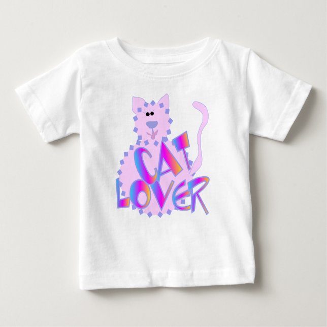 T-shirts et cadeaux roses d'amoureux des chats (Devant)