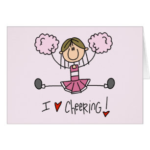 T-shirts et cadeaux roses de pom-pom girl