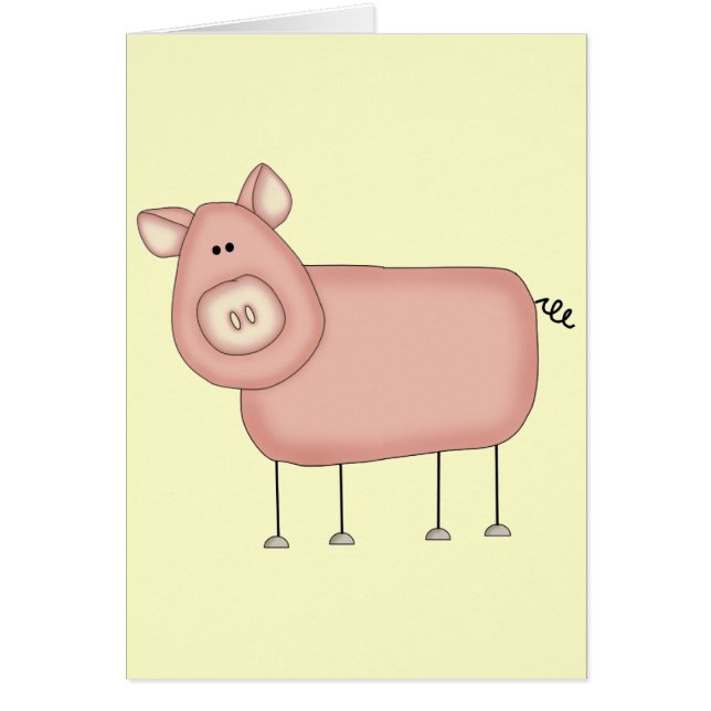 T-shirts et cadeaux roses de porc (Devant)