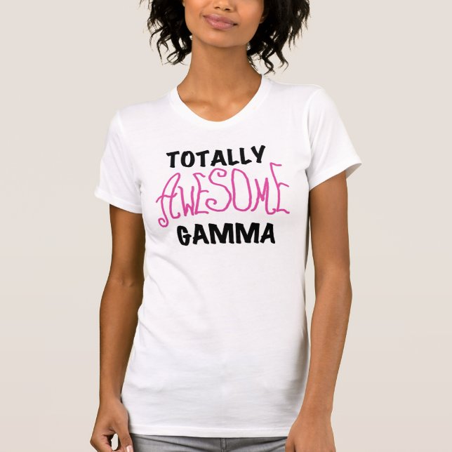 T-shirts et cadeaux roses gamma totalement (Devant)