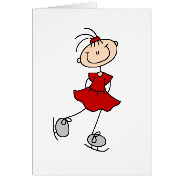 T-shirts et cadeaux rouges de patineur de glace de (Devant)