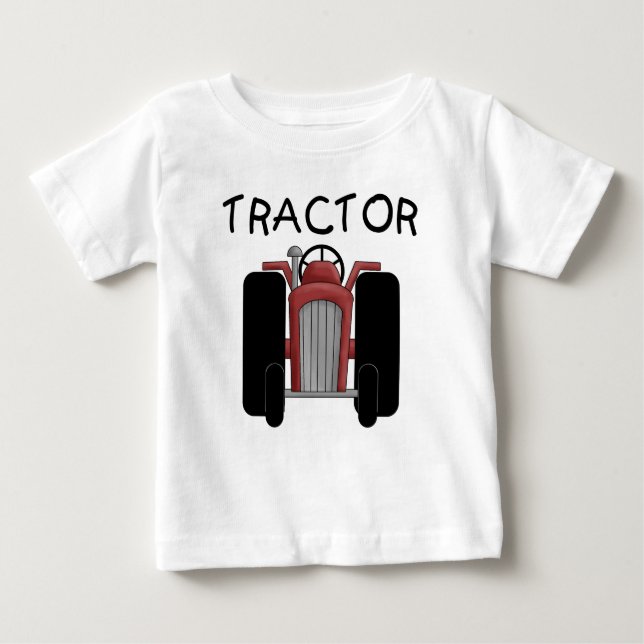 T-shirts et cadeaux rouges de TRACTEUR (Devant)