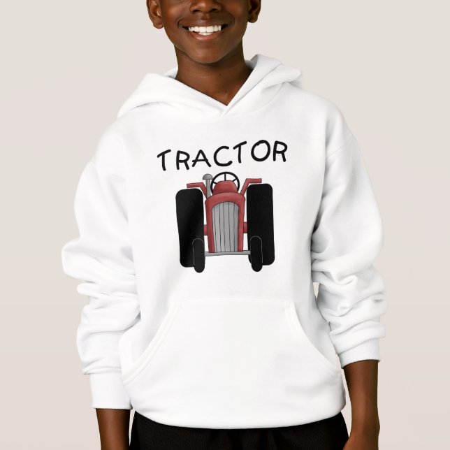 T-shirts et cadeaux rouges de TRACTEUR (Devant)