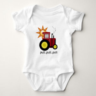 T-shirts et cadeaux rouges de tracteur de ferme