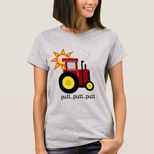 T-shirts et cadeaux rouges de tracteur de ferme (Devant)