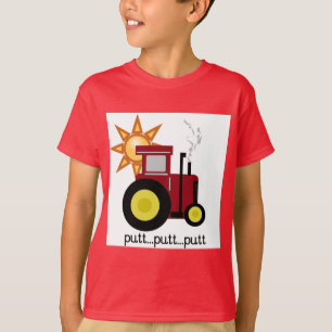 T-shirts et cadeaux rouges de tracteur de ferme