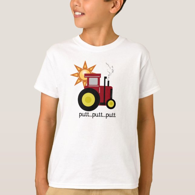 T-shirts et cadeaux rouges de tracteur de ferme (Devant)