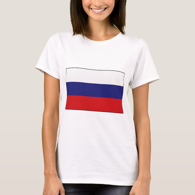 T-shirts et cadeaux russes de drapeau (Devant)