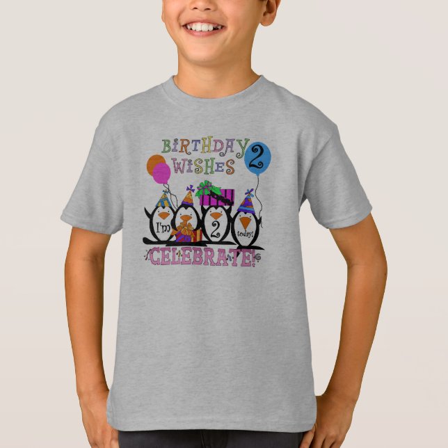 T-shirts et cadeaux Silly Penguins 2e anniversaire (Devant)