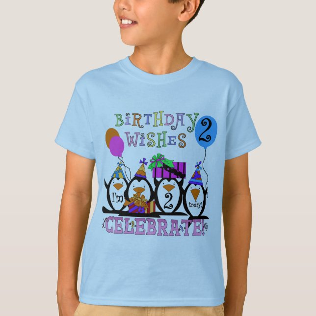 T-shirts et cadeaux Silly Penguins 2e anniversaire (Devant)