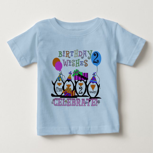 T-shirts et cadeaux Silly Penguins 2e anniversaire (Devant)