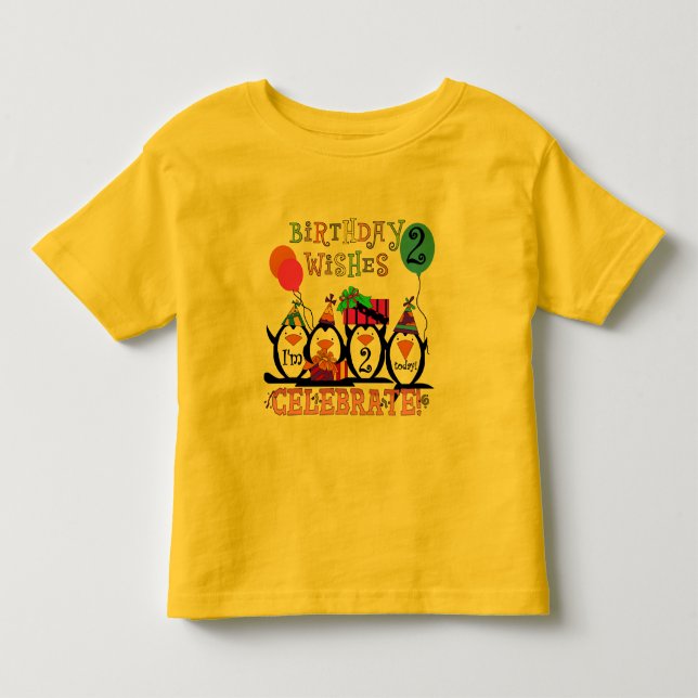 T-shirts et cadeaux Silly Penguins 2e anniversaire (Devant)
