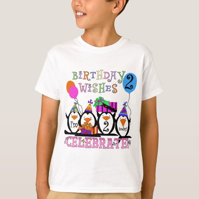 T-shirts et cadeaux Silly Penguins 2e anniversaire (Devant)